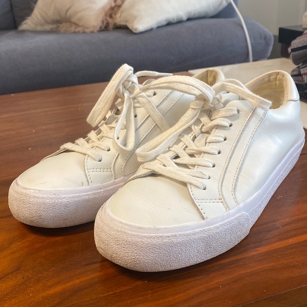 Madewell white leather sneakers size 7